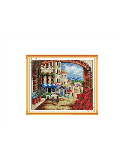 Buy Cross Stitch Set Embroidery Kit Multicolour in UAE