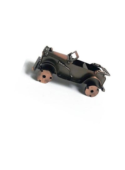 Buy Metal Car Collection Home Desk Decor Ornaments Black in UAE