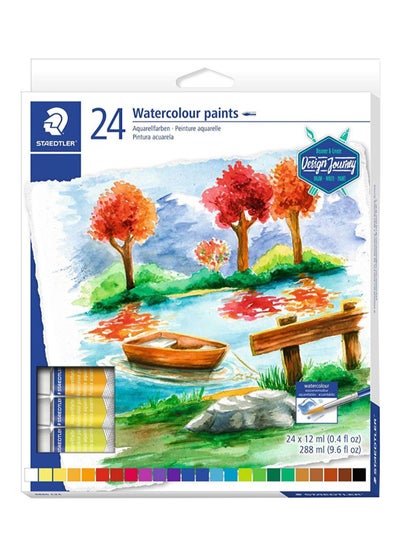 Buy 24-Piece Design Journey Watercolor Set,24x12ml Multicolour in Egypt