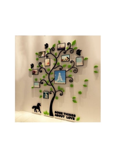 Buy 3D Arcylic Diy Family Photo Frame Tree Wall Sticker Black in UAE