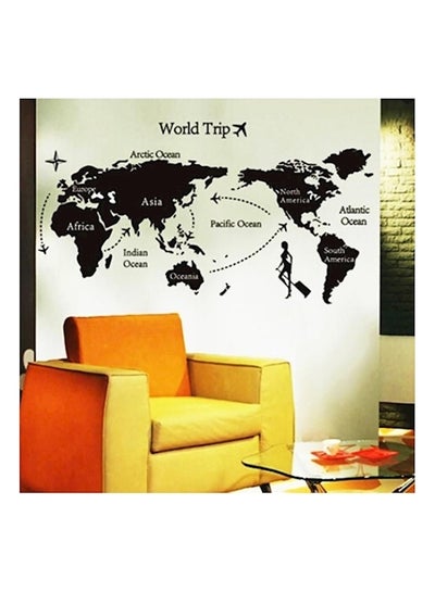 Buy World Map Wall Stickers Multicolour in Egypt