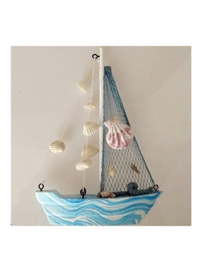 اشتري Wooden Sailing Boat Home Decor Set Multicolour في الامارات