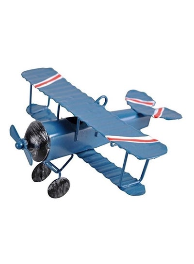 Buy Retro Metal Plane Model, Mini Handicraft Airplane For Cake Topper/Home Decor/Creative Ornament/Christmas/Photo Props Multicolour in UAE