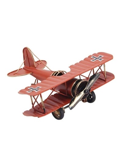 Buy Metal Biplane Plane Aircraft Models Photo Props Multicolour in UAE