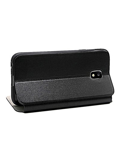 اشتري X-Level Leather Case Cover For Samsung J7 Pro أسود في الامارات