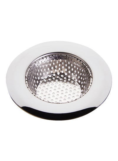 Buy Kitchen Sink Drain Filter Strainer Wide Rim Perfect For Bathroom Sink Filter Silver D5.3cm in Egypt