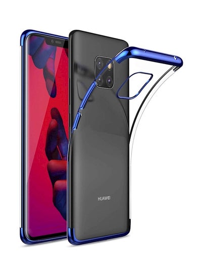 Buy Protective Case Cover For Huawei Mate 20 Pro Blue/Clear in UAE