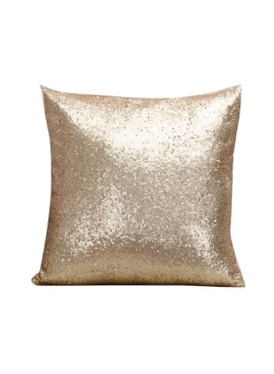 Buy Cmeuropean Glitter Pillow Gold 40x40centimeter in UAE