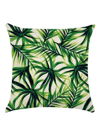 Buy Monstera Leaf Square Linen Pillow Case Cushion Cover Sofa Bed Car Office Decor Linen 2# in UAE