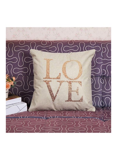 Buy Heart Pillow Case Cover linen Multicolour in UAE