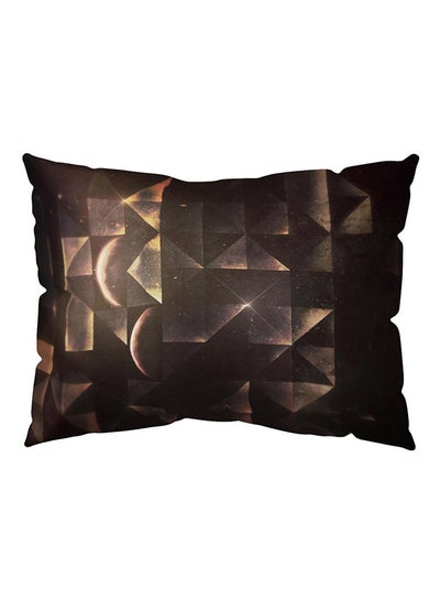 Buy Retro Symmetrical Flower Pillow Case Cover Brown 30 x 50cm in UAE