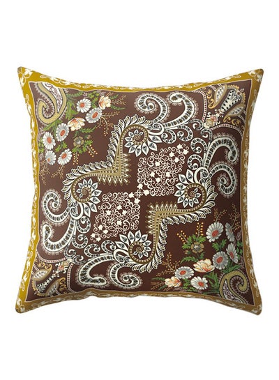 Buy Retro Symmetrical Flower Pillow Multicolour 45x45cm in UAE