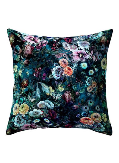 Buy Floral Pattern Square Pillow Cushion Case Multicolour 45 x 45cm in UAE