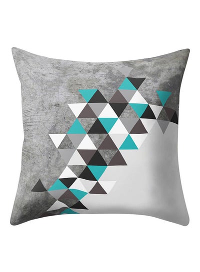 Buy Geometric Pattern Pillow Cushion Case Multicolour 45 x 45cm in UAE