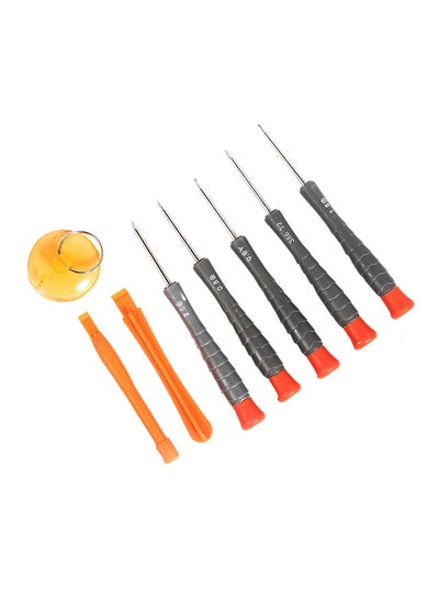 Buy Multipurpose Screwdriver Tool Set Grey/Orange 8.5inch in Saudi Arabia