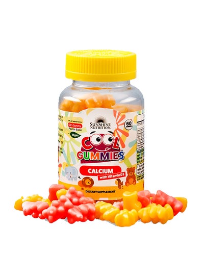 Buy Calcium With Vitamin D3 Cool Gummies Dietary Supplement 60 Gummies in UAE