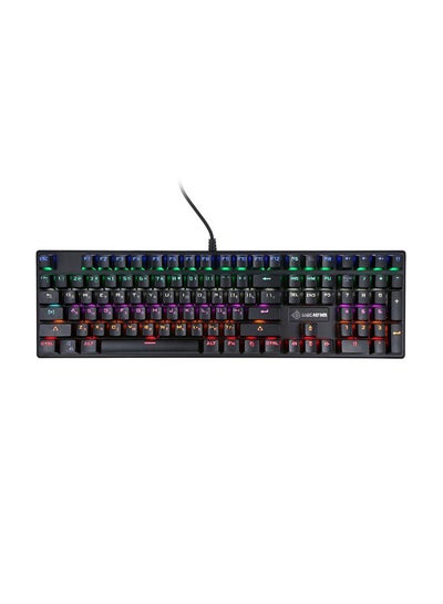 Buy 108 Key Wired Cable Keyboard - Russian/English Black in UAE