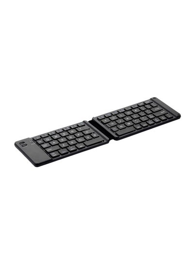 اشتري لوحة مفاتيح قابلة للطي وإعادة الشحن تعمل بالبلوتوث 3.0 أسود في السعودية