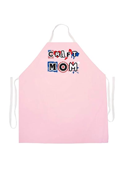 Buy Craft Mom Apron Pink/White/Blue 27x0.2x34inch in Egypt