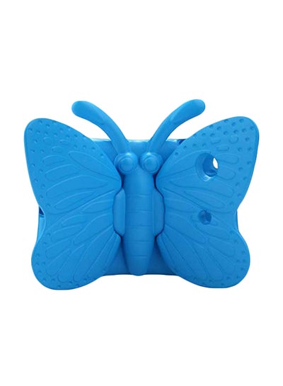 Buy Butterfly Designed Snap Case For Apple iPad Air 2 Blue in Saudi Arabia