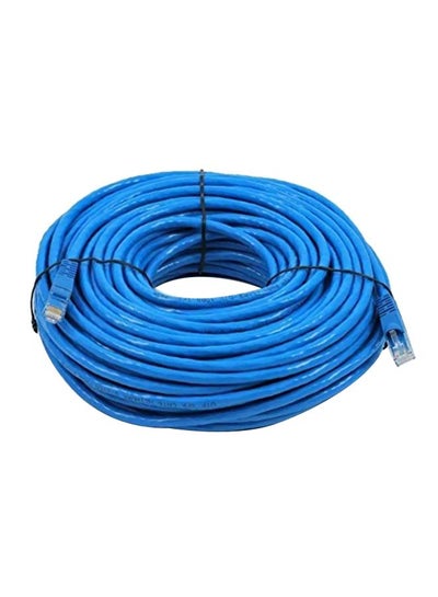 اشتري كابل وسلك Cat6 لراوتر الشبكة المحلية إيثرنت مزود بوصلة RJ 45 أزرق في الامارات