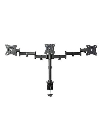 Buy Triple LCD Adjustable Cantilever Mount Bracket Stand Black in UAE