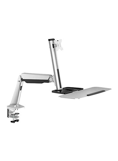 Buy Workstation Desk Mount Silver in UAE