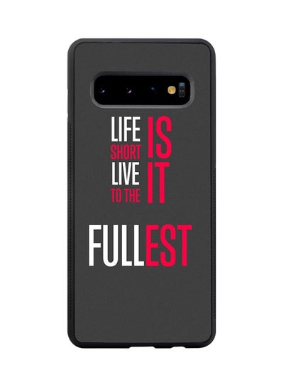 Buy Protective Case Cover For Samsung Galaxy S10 Plus Grey/White/Pink in Saudi Arabia