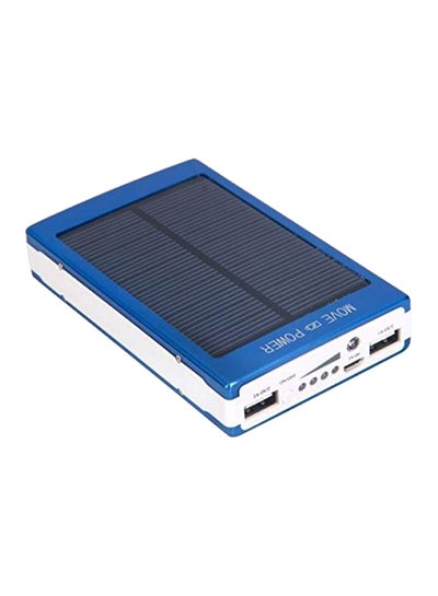 Buy 30000 mAh Solar Power Bank Blue/White in UAE