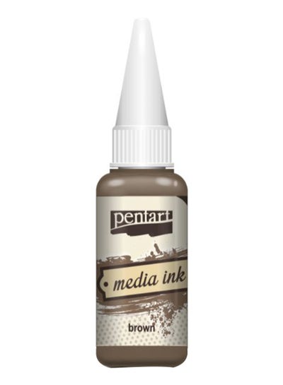 Buy Media Ink Brown 20ml in UAE