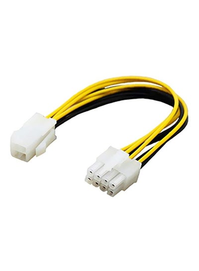 Buy 4-Pin Female To 8-Pin Male ATX Extension Cable White in Saudi Arabia