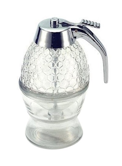 Buy Honey Dispenser Clear/Silver 8.6x10cm in Egypt