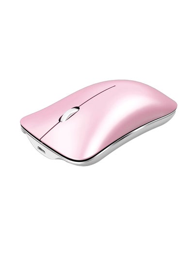 Buy T23 Bluetooth Optical Mouse Pink in Saudi Arabia