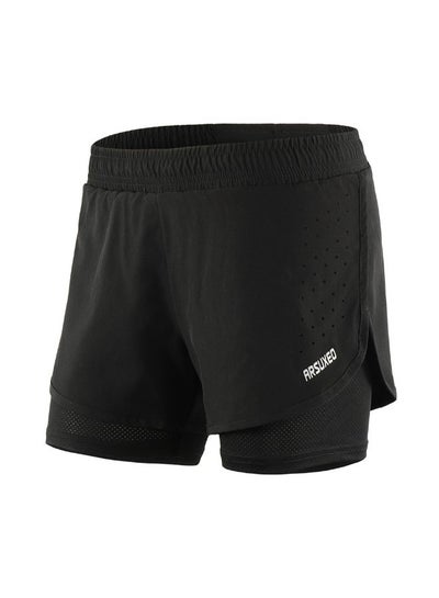 Buy 2-In-1 Breathable Running Shorts With Longer Liner M in UAE