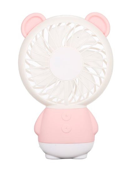 Buy Mini USB Rechargeable Desk Fan 1111718 White/Pink in UAE