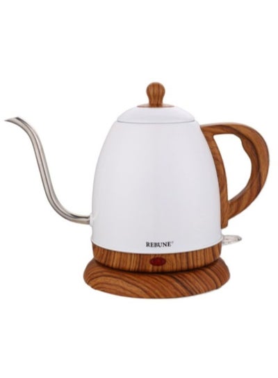 Buy Electric Kettle 1.0 L 1500.0 W RE-1-089 White/Wood in Saudi Arabia