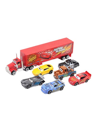 Buy Pixar Cars Lightning McQueen with Mack Truck Collectible in UAE