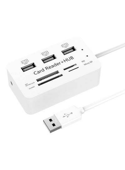 Buy Micro USB 2.0 Card Reader White in UAE