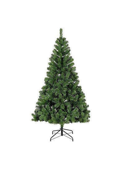 Buy 400 Tip Branch Artificial Tree With Metal Stand Green 210cm in UAE