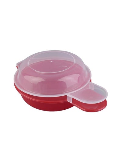 Buy Set Of 2 Home Microwave Egg Bowl Red 17centimeter in UAE