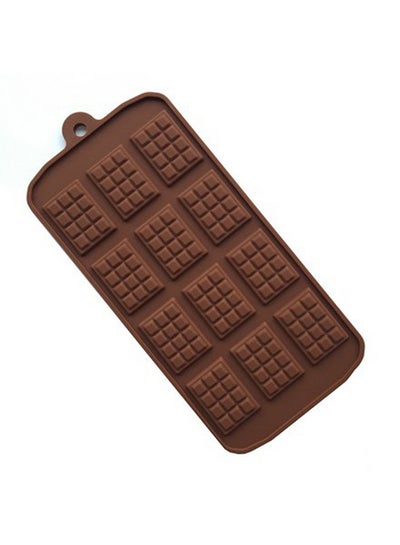 Buy 12-Piece Chocolate Mould Brown 22.6centimeter in Saudi Arabia