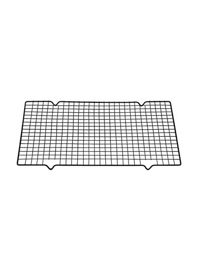 Buy Nonstick Cooling Rack Mesh Grid Drying Stand Black 41centimeter in UAE