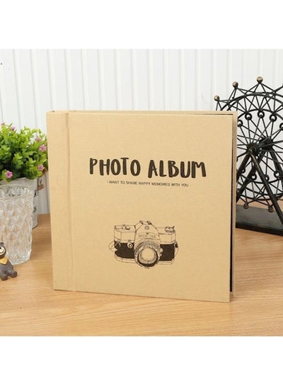 Buy Kraft Paper Photo Album Black 8inch in UAE