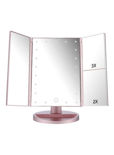 اشتري 21 Super Bright Led Touch Screen Makeup Mirror White 900 غم في السعودية