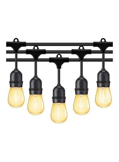 Buy Heavy Duty String Light Bulbs Black/Yellow in UAE