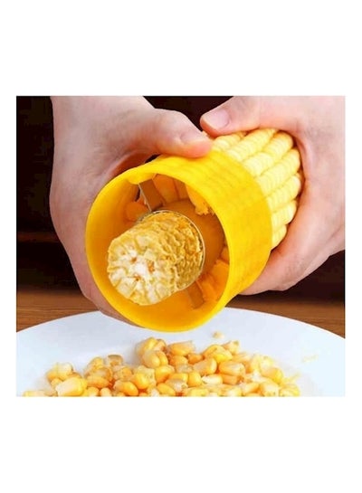 Buy Corn Kerneler Peeler Tool Yellow in Saudi Arabia