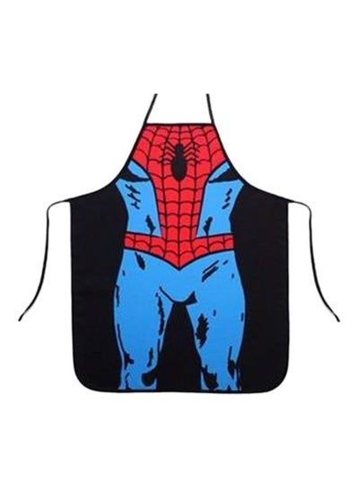 Buy Spiderman Pinted Apron Black/Red/Blue 72x57centimeter in UAE