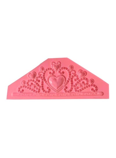 Buy Love Crown Fondant Mold Cake Decoration Pink in Saudi Arabia