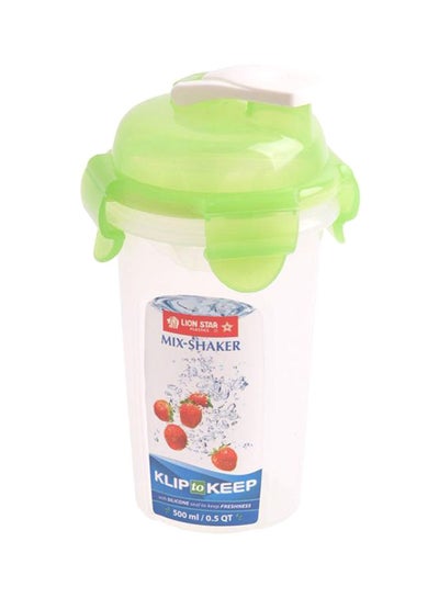 Buy Plastic Water Bottle Green/White in Saudi Arabia