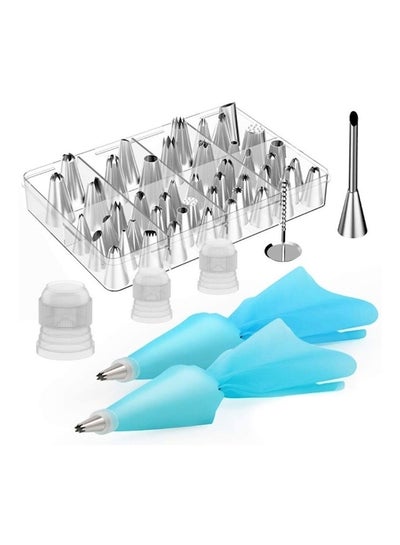 اشتري 54-Piece Cake Decorating Tool Set فضي/ شفاف/ أزرق في الامارات